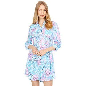 NWT Lilly Pulitzer Natalie Coverup in Zanzibar Blue